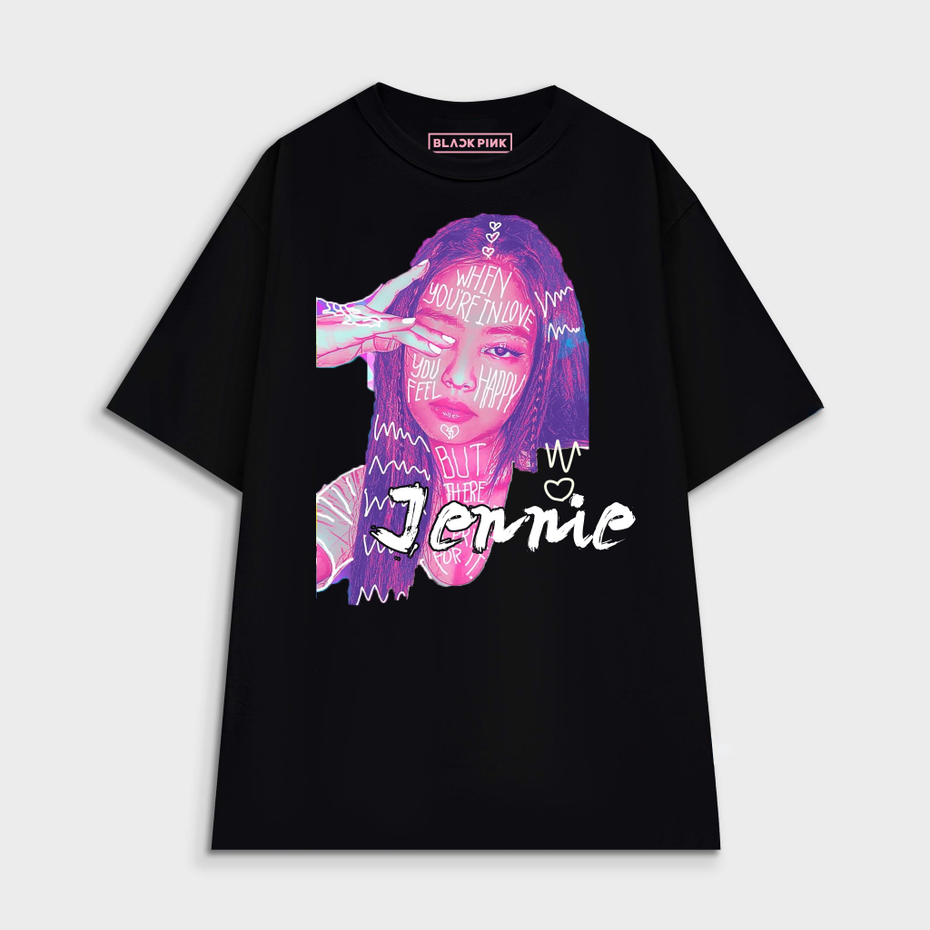 Áo thun nhóm Black Pink Graffity- thiết kế riêng  - áo form rộng tay lỡ cho cả nam và nữ