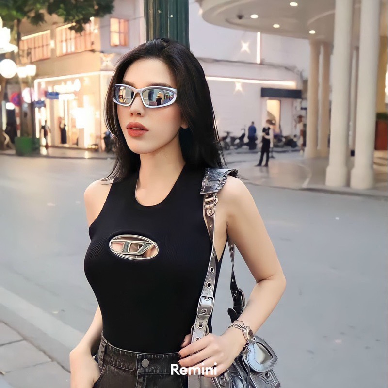 Mắt kính thời trang Công nghệ tương lai Y2K Hiphop Sành điệu Hot Trend 743 phong cách trẻ trung