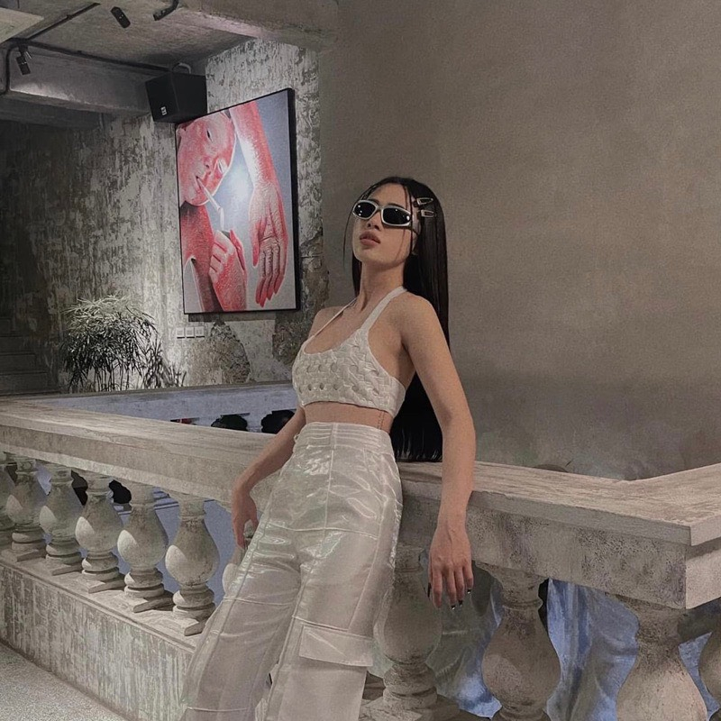 Mắt kính thời trang Công nghệ tương lai Y2K Hiphop Sành điệu Hot Trend 743 phong cách trẻ trung