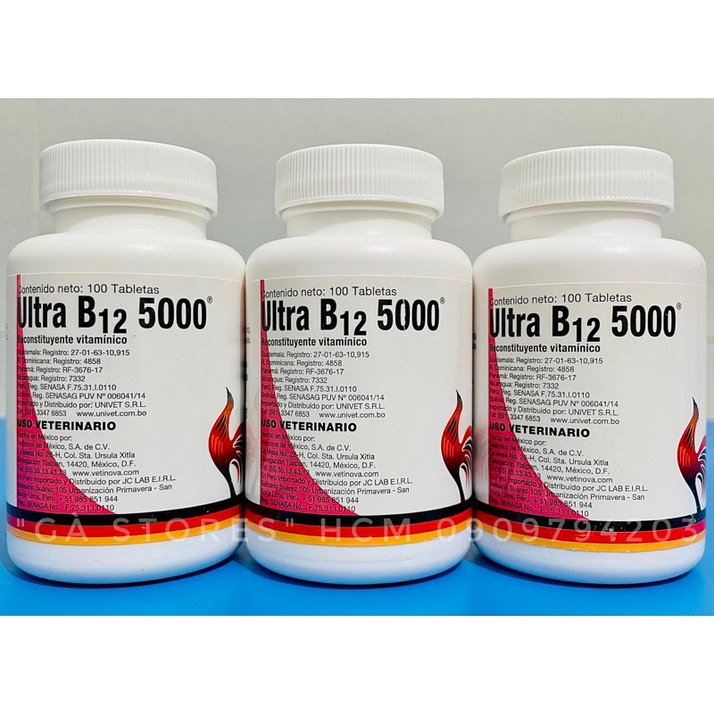 Thuốc Nuôi Cho Gà Ultra B12 5000