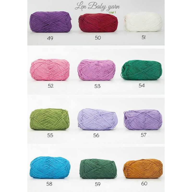 Len Baby Yarn chính hãng  - Móc thú siêu đẹp - Baby Yarn😍 - Len cho bé, trẻ