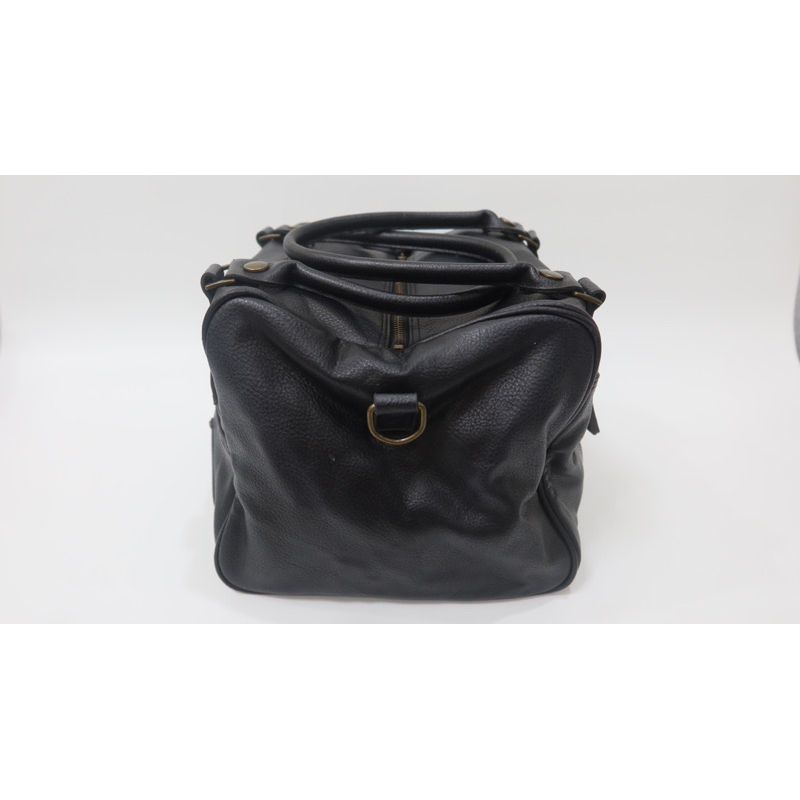 Túi vintage da thật hộp vuông si hiệu En so En Hàn kiểu dáng y2k - secondhand