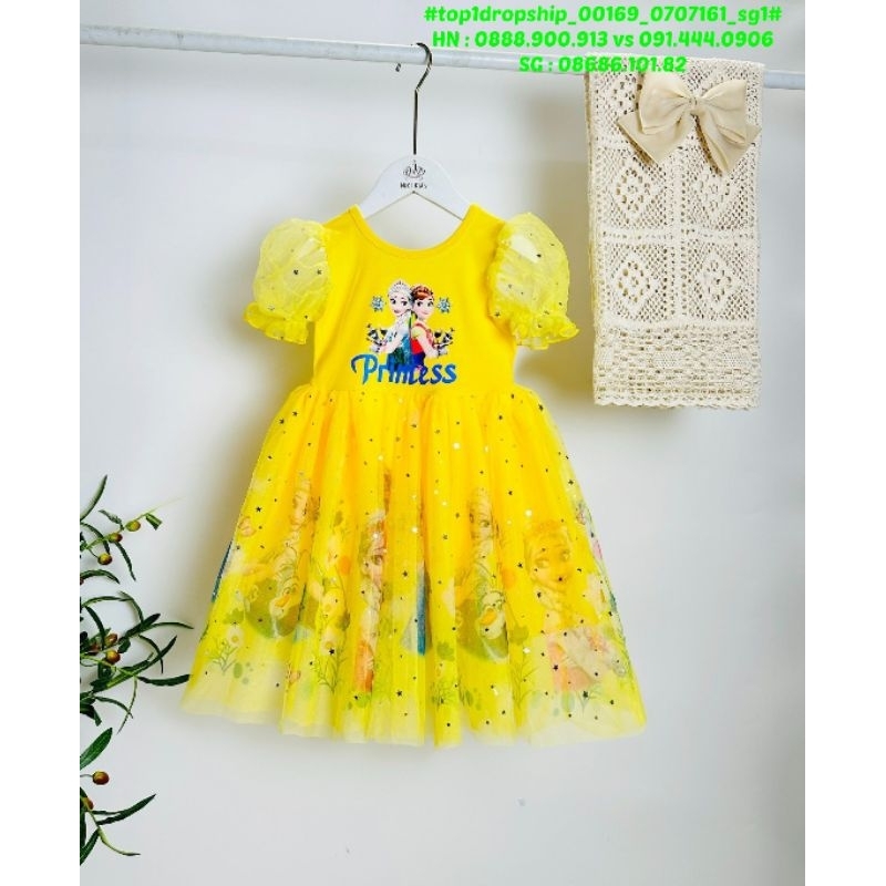 🍅Hàng sỉ SG🍅 Đầm elsa khoét lưng cho bé gái, size 2-9 tuổi, top1dropship_00169_07071612_sg1