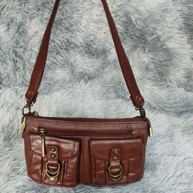 Túi si M92 hiệu LEXIA Italy da bò thật size 25cm x18cm x 5cm