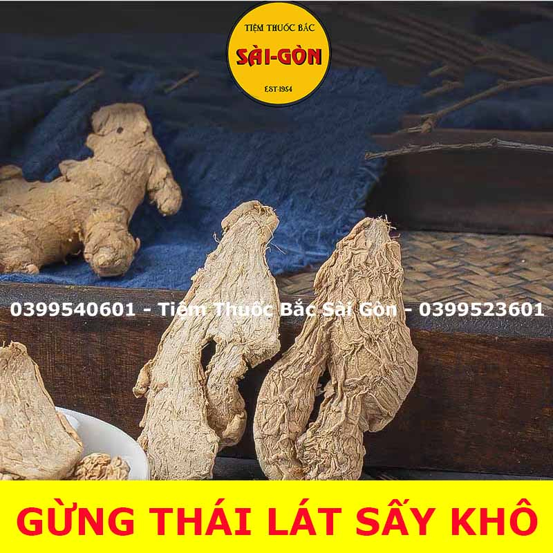 Gừng Thái Lát Sấy Khô 100gram
