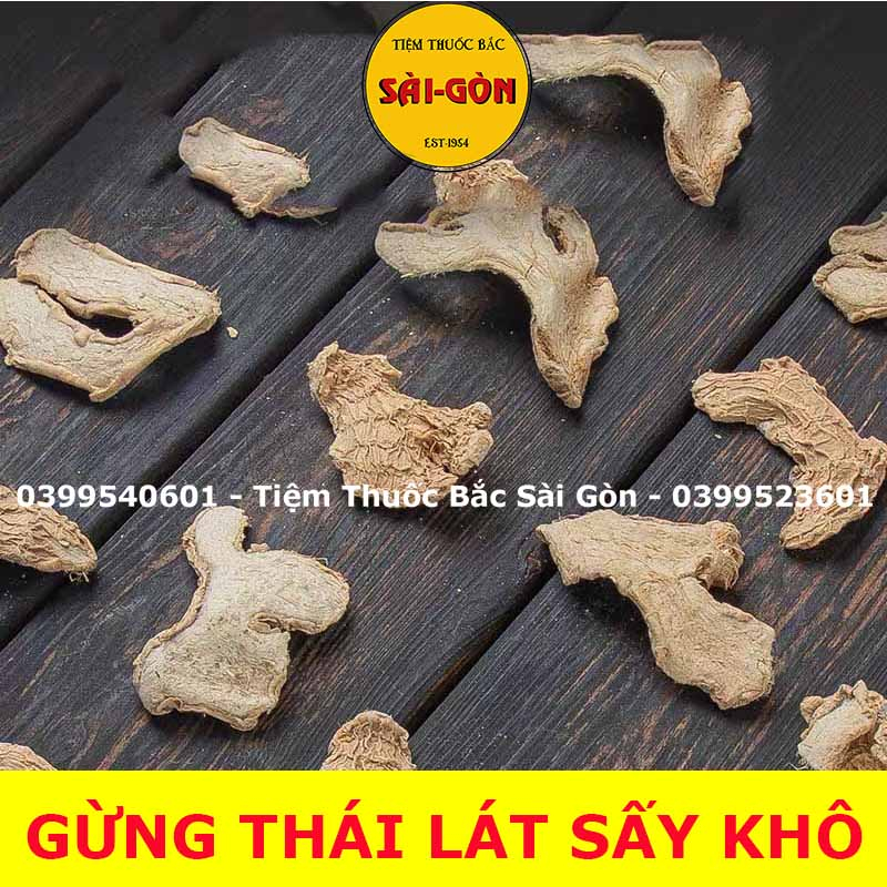 Gừng Thái Lát Sấy Khô 100gram