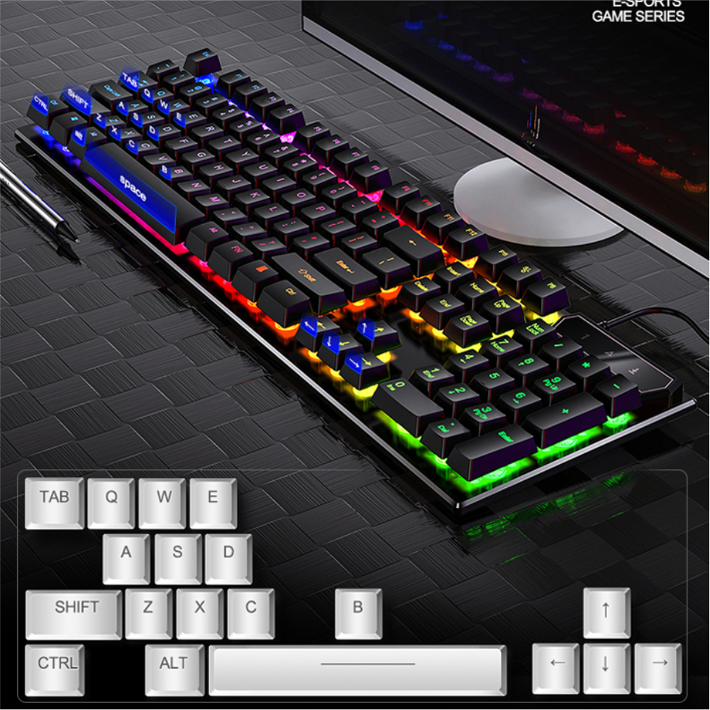 Bàn phím máy tính chơi Gaming V4 led RGB  siêu đẹp chống nước dành cho game thủ văn phòng HÀNG CHÍNH HÃNG | BigBuy360 - bigbuy360.vn