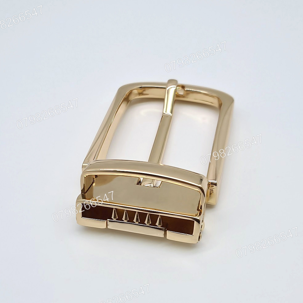 Đầu khoá thắt lưng nam DKK-049 | Mặt khoá xỏ kim kẹp mạ vàng bảng 3F5 phủ bóng đẳng cấp