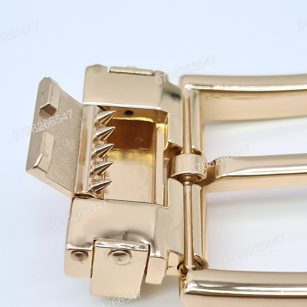 Đầu khoá thắt lưng nam DKK-049 | Mặt khoá xỏ kim kẹp mạ vàng bảng 3F5 phủ bóng đẳng cấp