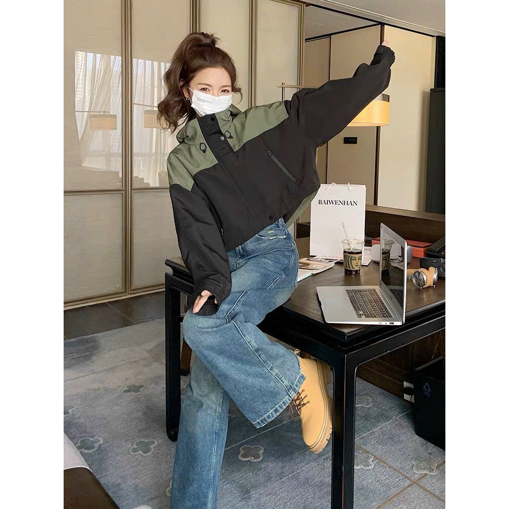 Áo Khoác Gió Nữ Form Lửng Phối Màu - MỘC QUYÊN FASHION | BigBuy360 - bigbuy360.vn