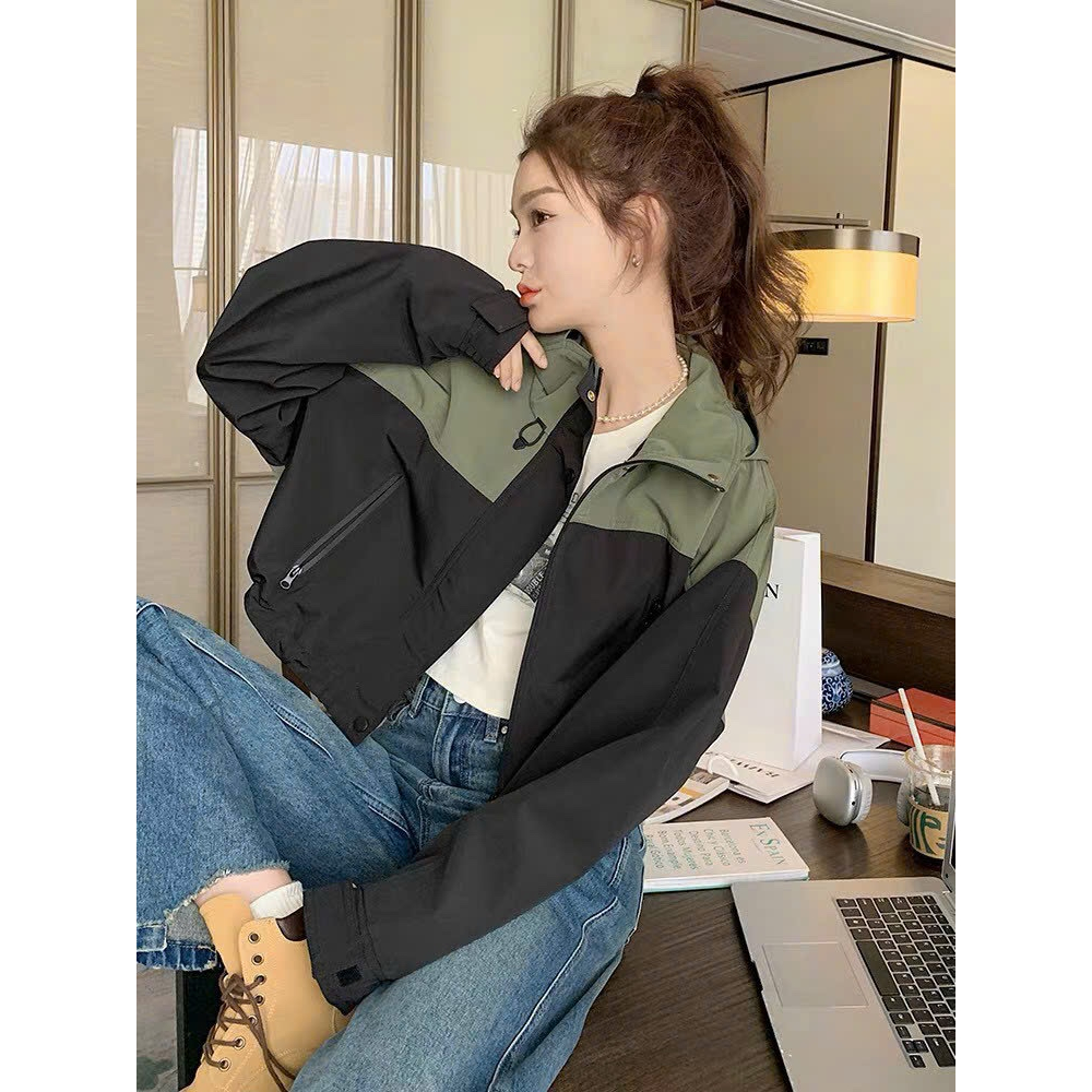 Áo Khoác Gió Nữ Form Lửng Phối Màu - MỘC QUYÊN FASHION | BigBuy360 - bigbuy360.vn