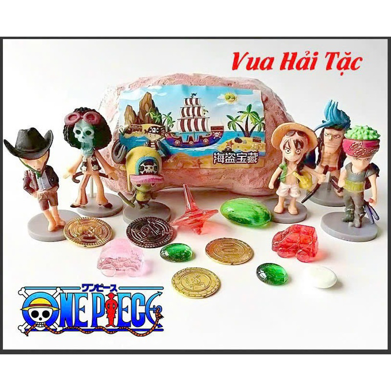Bộ Đồ Chơi Khảo Cổ Hoá Thạch Mẫu Gấu Dâu, Melody, One Piece, Kuromi