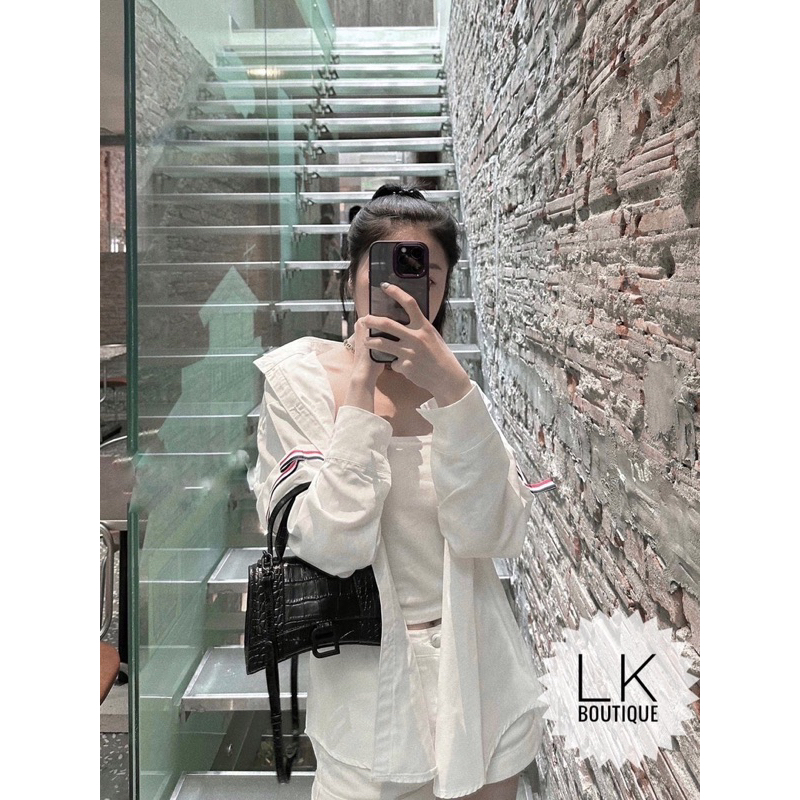 Áo sơ mi vạch 2 bên dài tay TTA866