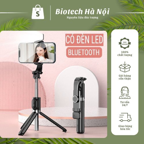 Gậy chụp ảnh {GIÁ HUỶ DIỆT} Có điều khiển, cây chụp hình 3 chân vừa tự sướng có đèn