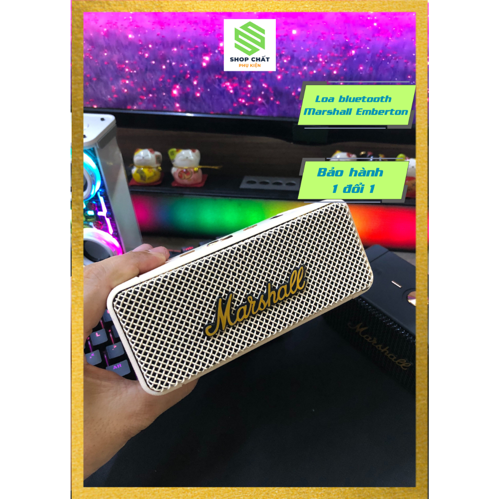 Loa bluetooth Marshall Emberton M8, Loa không dây siêu bass siêu hay âm thanh vòm PHỤ KIỆN SHOP CHẤT