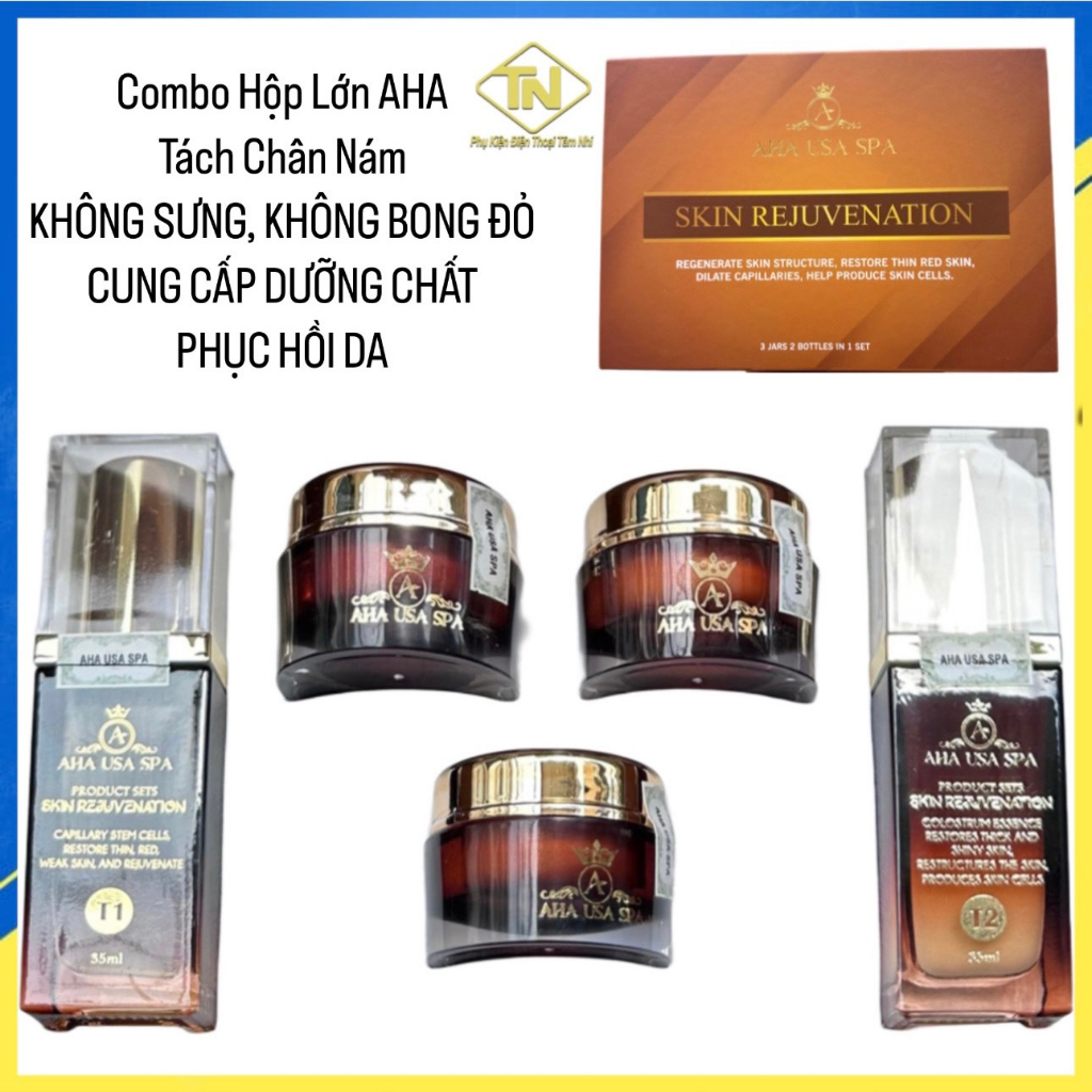 Combo Hộp Lớn Tách Chân Nám Cung Cấp Dưỡng Chất Da,Nâng Cơ Trẻ Hoá,Dưỡng Da Căng Bóng Sạch Nám Không Tái Lại AHA USA SPA
