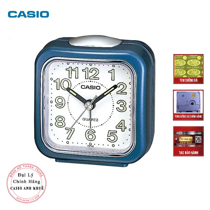 Đồng hồ để bàn Casio TQ-142-2DF có báo thức( 7.7×7.2×4.9 cm )