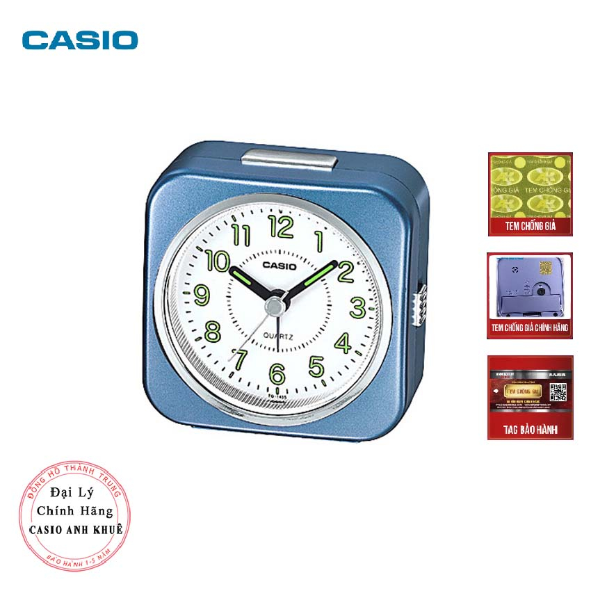 Đồng hồ để bàn Casio TQ-143S-2DF có đèn ,báo thức( 7.7×7.6×3.8 cm )