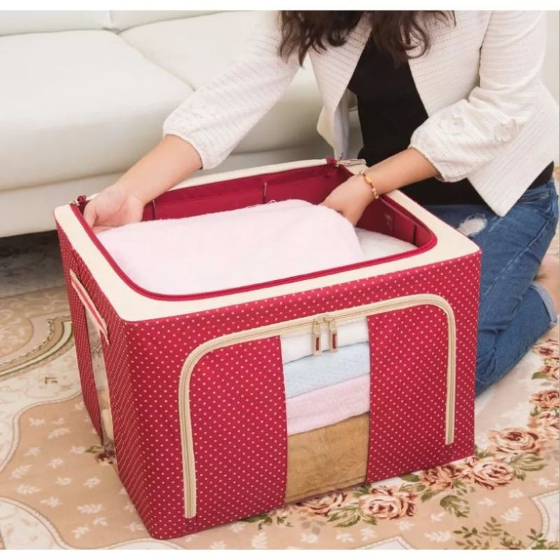 TÚI VÃI KHUNG SẮT ĐỰNG QUẦN ÁO