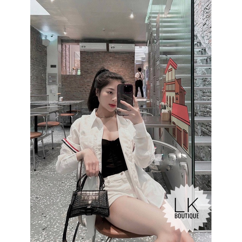 Áo sơ mi vạch 2 bên dài tay TTA866