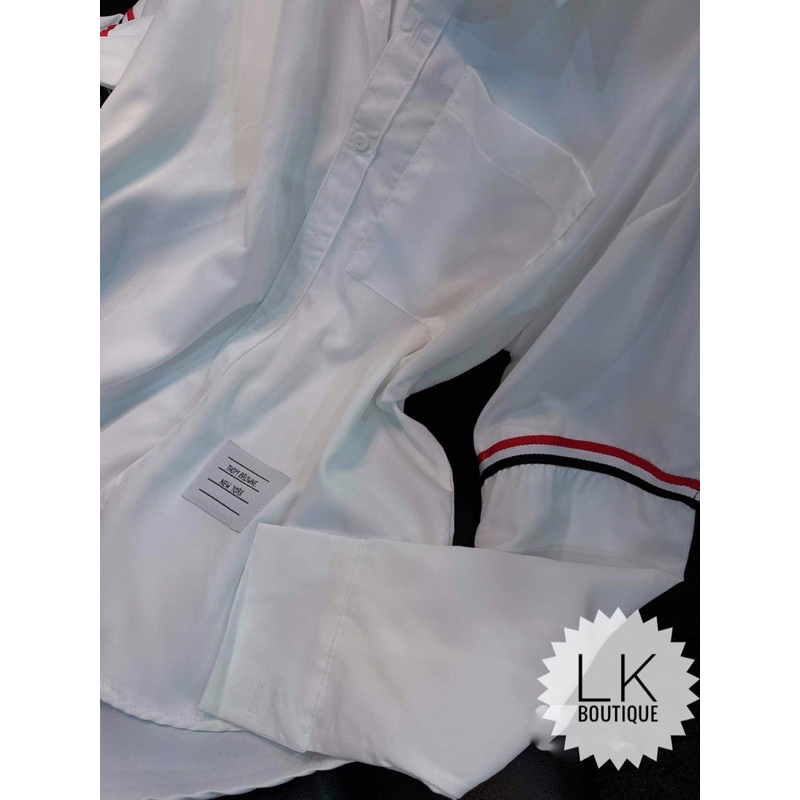 Áo sơ mi vạch 2 bên dài tay TTA866