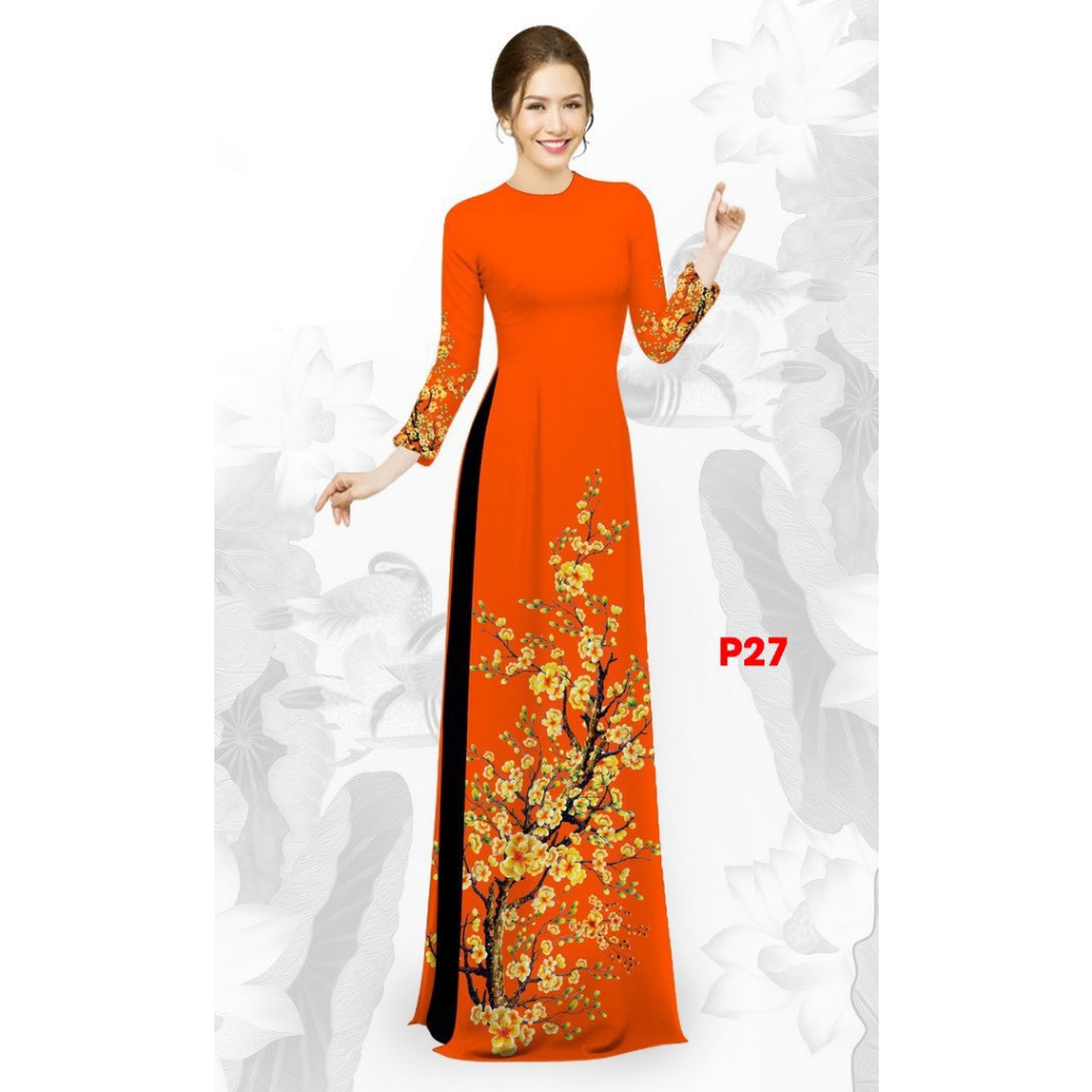 Áo dài in 3D cao cấp_ Mã P27
