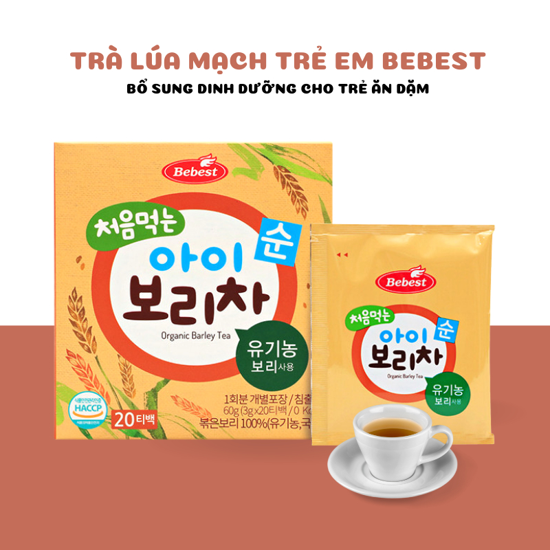 Combo " Ăn Ngon - Ngủ Ngon" - Trà Lúa Mạch Organic BeBest- Ăn Dặm Cho Bé