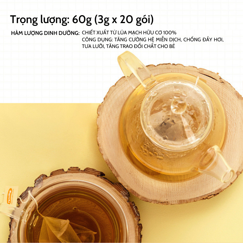 Combo " Ăn Ngon - Ngủ Ngon" - Trà Lúa Mạch Organic BeBest- Ăn Dặm Cho Bé
