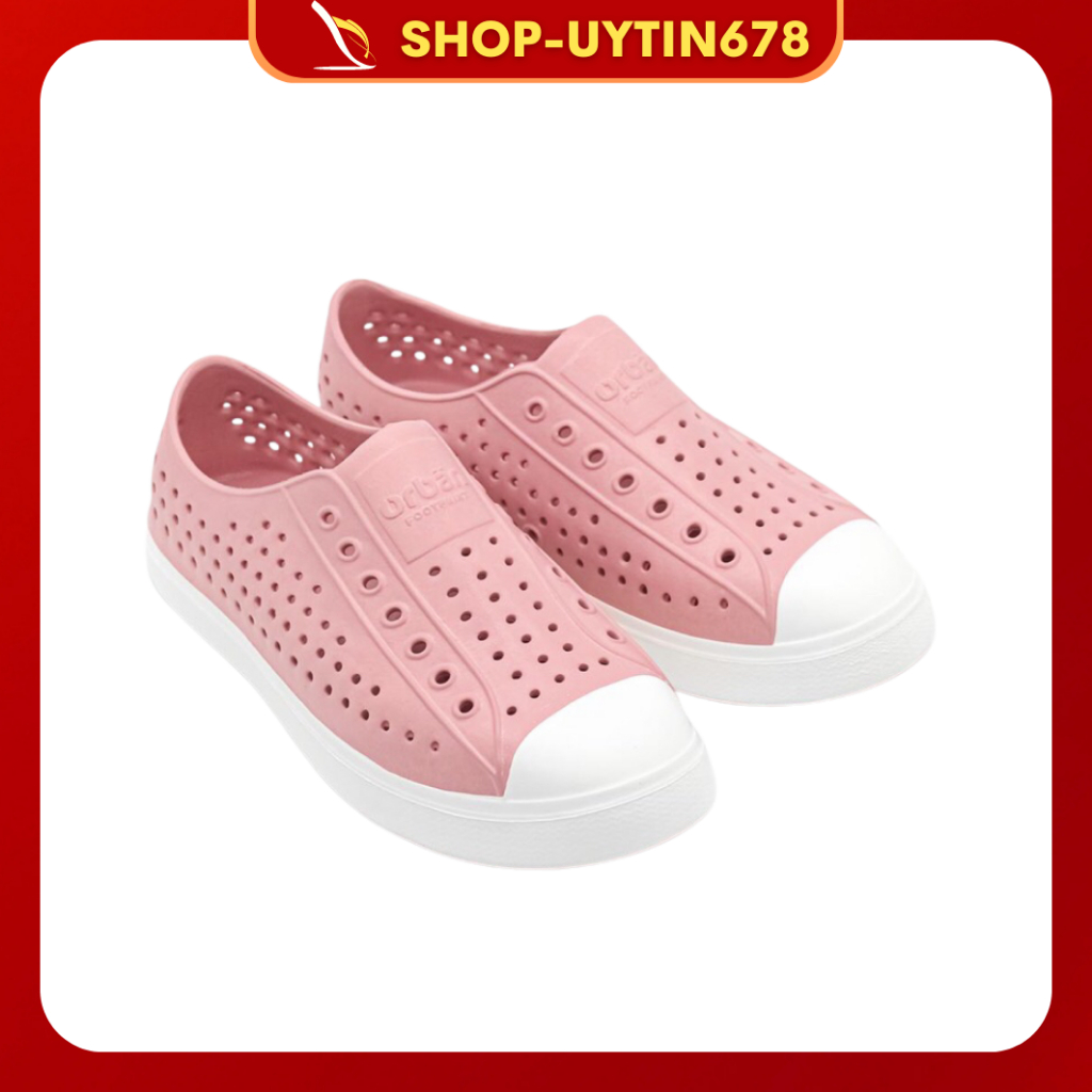 GIÀY LỖ URBAN- GIÀY NHỰA- GIÀYĐI MƯA-UB01.cho bé gái,nữ