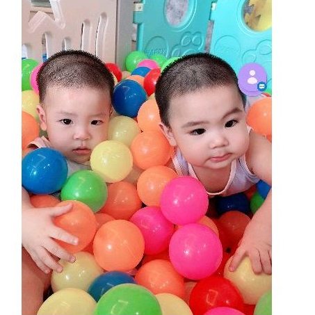 bóng nhựa 8cm mix màu nhựa VN cho bé (250 quả  )
