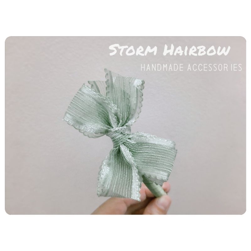 Bờm gọng xanh mint cho công chúa style Hàn - Storm Hairbow