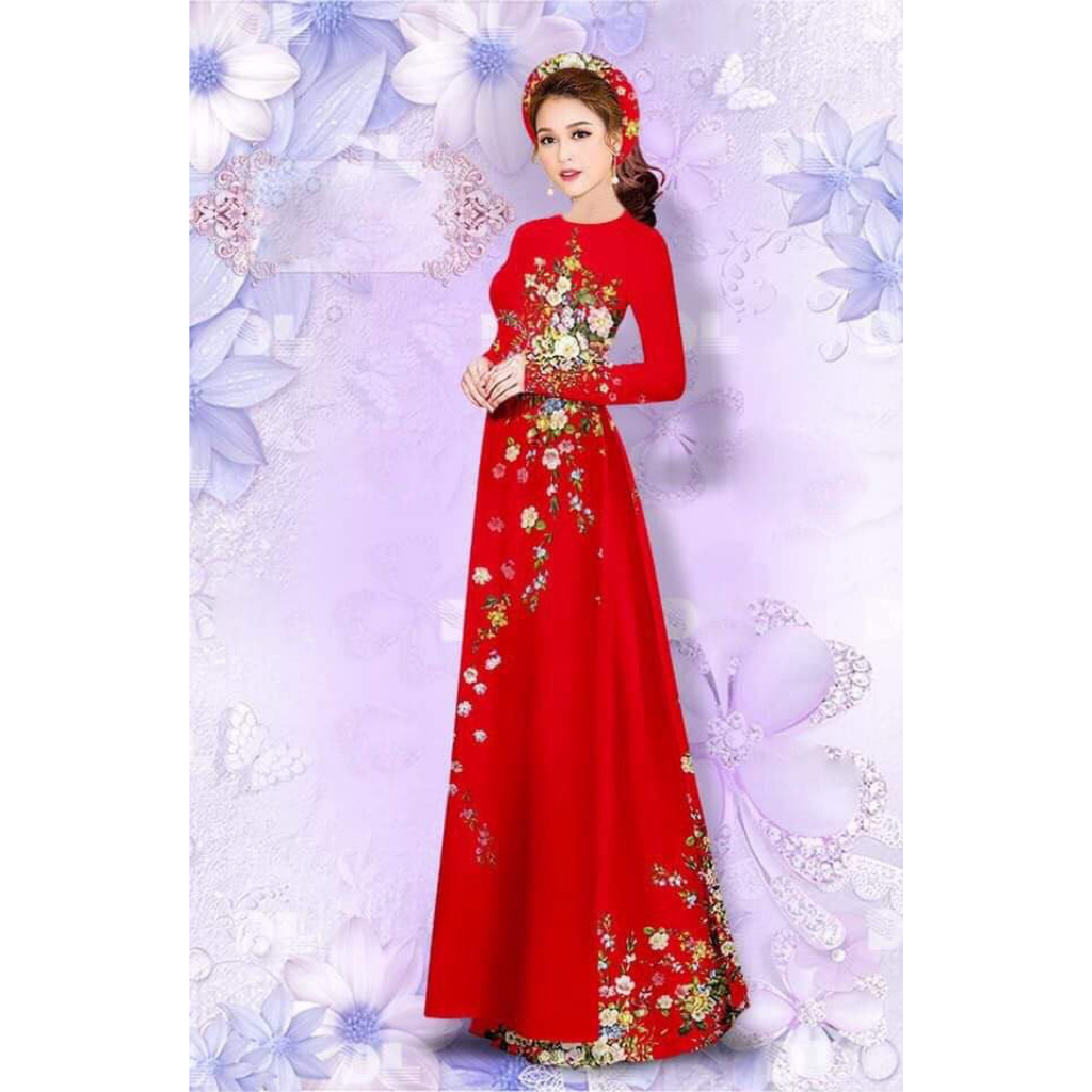 Áo dài in 3D cao cấp_ mã P45