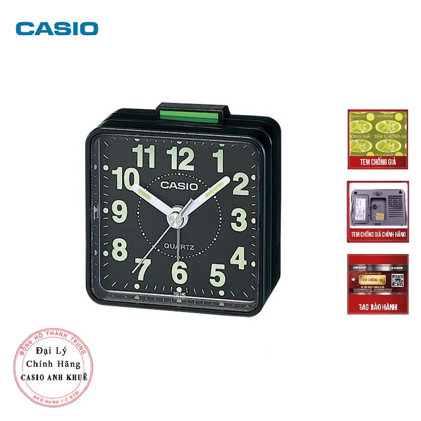 Đồng hồ để bàn - du lịch Casio TQ-140-1DF có báo thức cỡ nhỏ