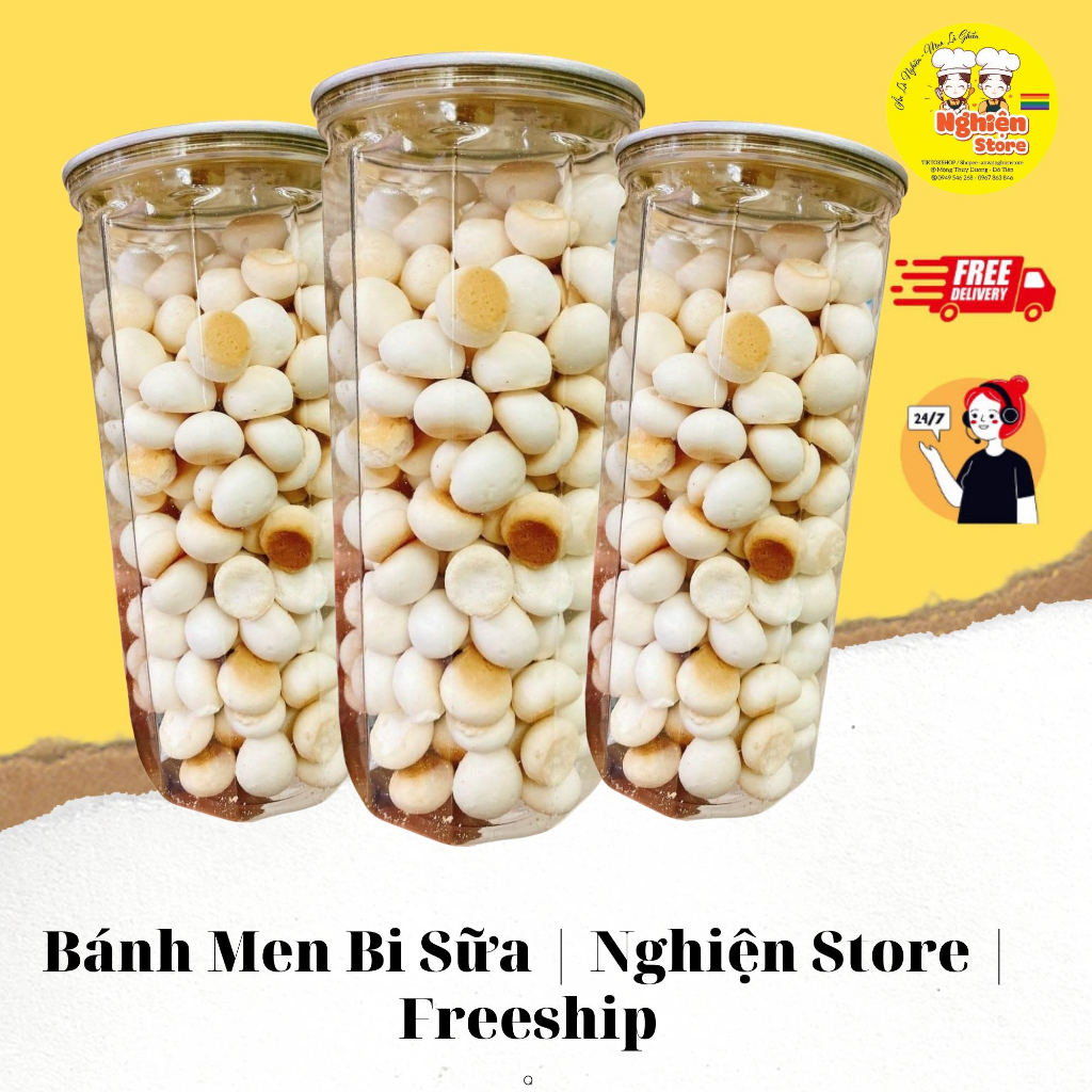 Đồ Ăn Vặt - Bánh Men - Bánh Mặn 3 Vị - Bánh Men 3 Vị - Bánh Gấu 3 Màu | Nghiện Store | Freeship