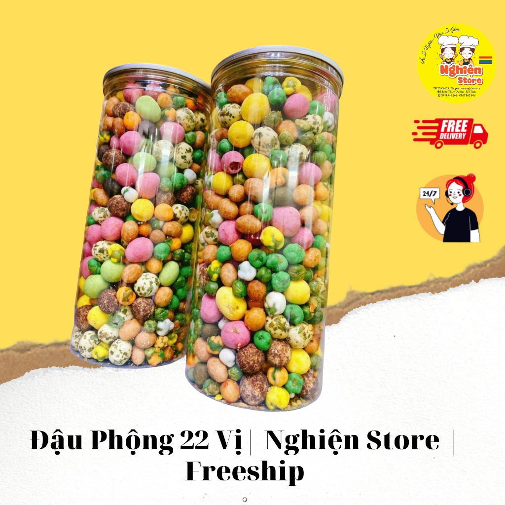 Đồ Ăn Vặt - Bánh Men - Bánh Mặn 3 Vị - Bánh Men 3 Vị - Bánh Gấu 3 Màu | Nghiện Store | Freeship