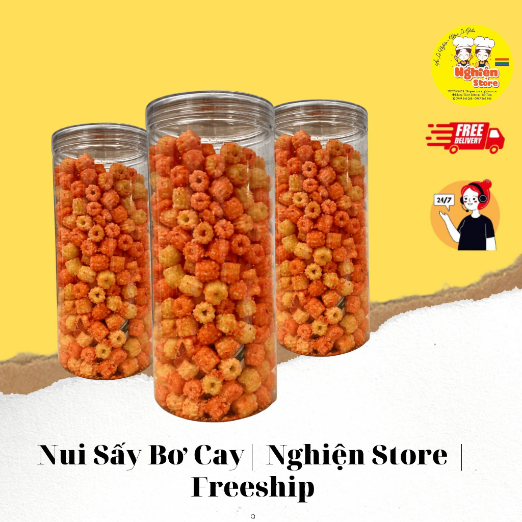 Đồ Ăn Vặt - Bánh Men - Bánh Mặn 3 Vị - Bánh Men 3 Vị - Bánh Gấu 3 Màu | Nghiện Store | Freeship