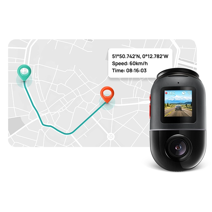 Camera hành trình 70mai Omni X200 - Camera Hành Trình Xoay 360 Độ, Xem Từ Xa qua 4G - Hàng chính hãng