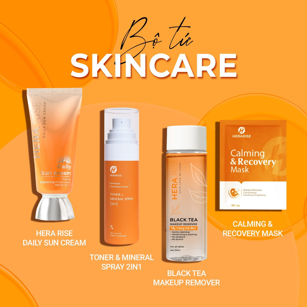 BỘ MỸ PHẨM CHĂM SÓC DA  HERARÍE CAO CẤP KÈM TẶNG 1 TÚI SÁCH