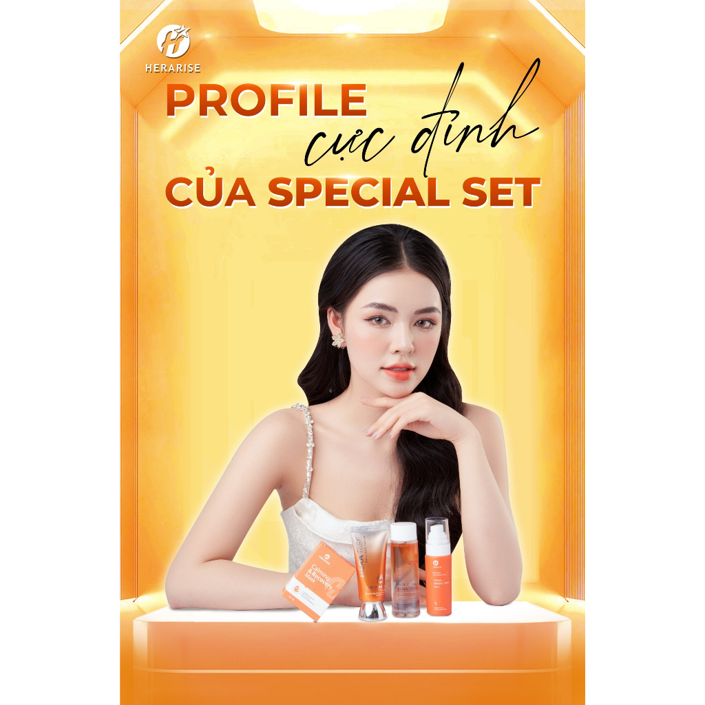 BỘ MỸ PHẨM CHĂM SÓC DA  HERARÍE CAO CẤP KÈM TẶNG 1 TÚI SÁCH