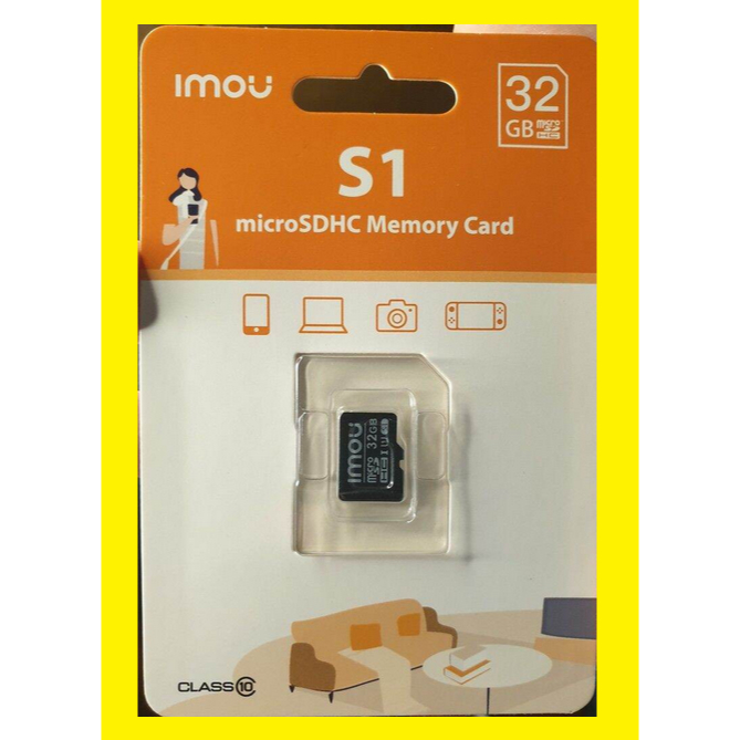 [NPP CHÍNH HÃNG] Thẻ Nhớ 32GB Micro SD IMOU Lưu Trữ Cho Camera - 32GB - Speed 80MB/s - Hàng Chính Hãng - Bảo Hành 2 năm