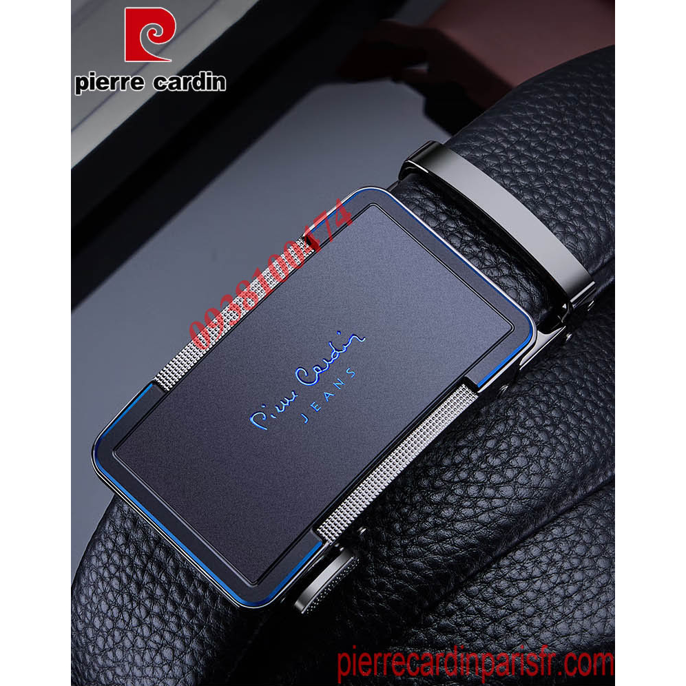 Thắt lưng Pierre Cardin chính hãng khóa rút tự động dây da bò cao cấp PCJ1106