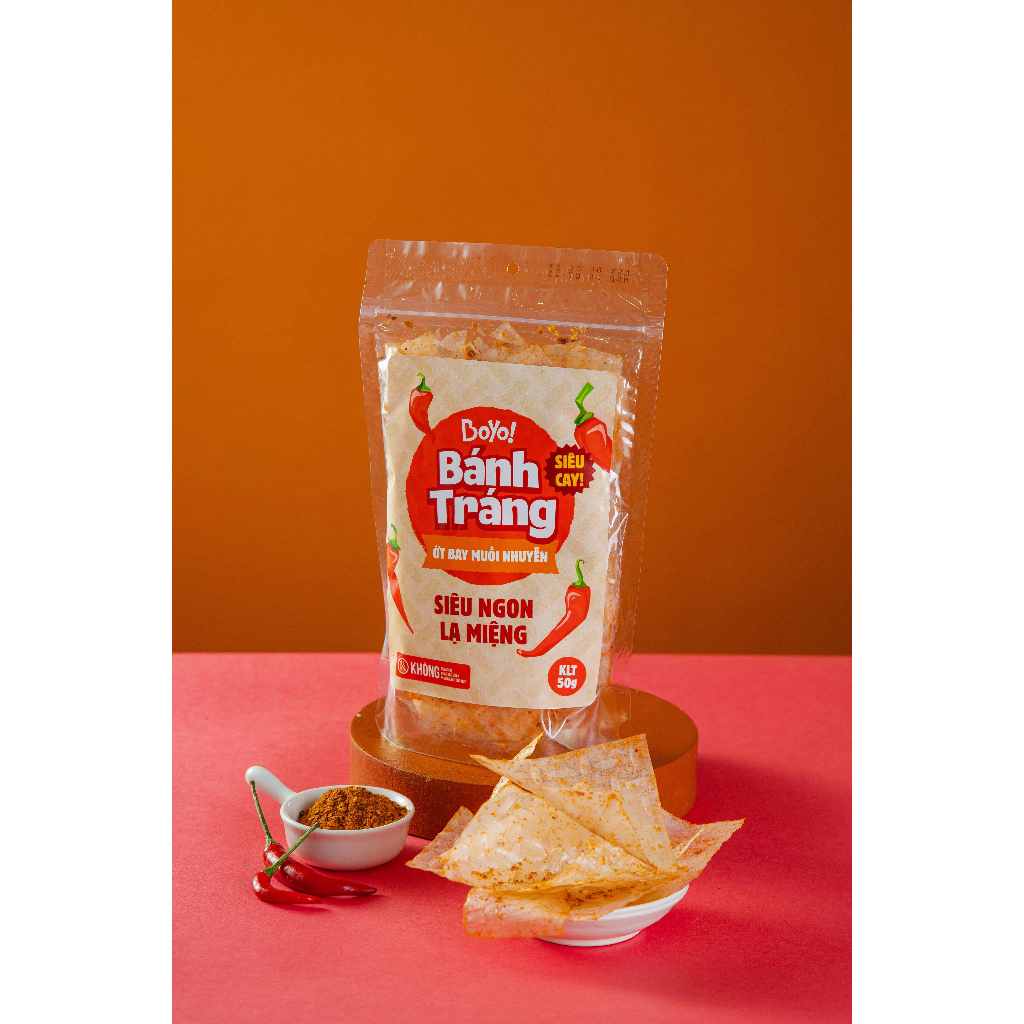 Bánh Tráng BoYo! - Siêu Ngon Lạ Miệng, Lá Bánh Tráng Siêu Mỏng, 100% Tự Nhiên