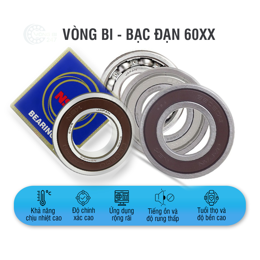 Vòng bi bạc đạn 6002 DDUCM NSK - hàng đẹp - chất lượng cao - vòng bi 247