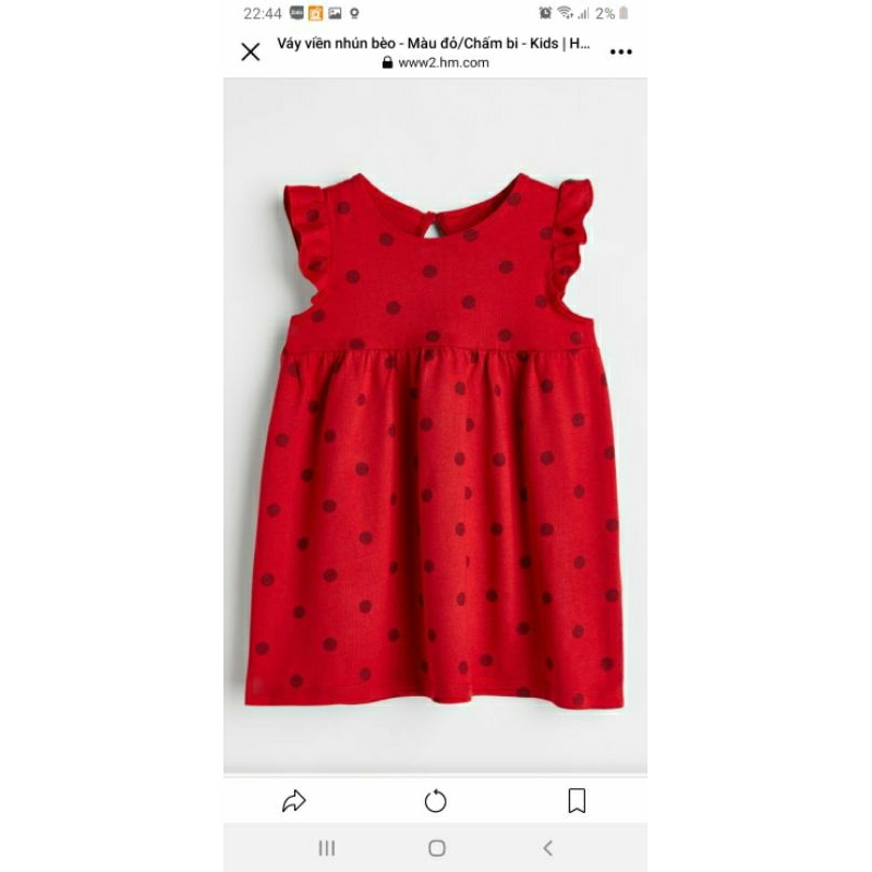 Váy cánh tiên HM auth cho bé gái