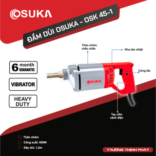 Máy đầm dùi bê tông osuka 45-1