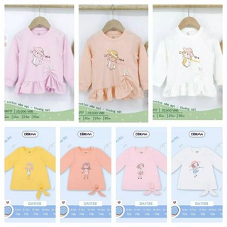Áo cộc tay bé gái Dokma 9-36M nhiều mẫu