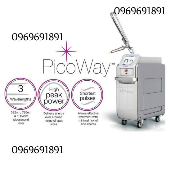 Máy laser Picoway, máy trục khuỷu xóa xăm, xóa tàn nhang chính hãng bảo hành 24 tháng