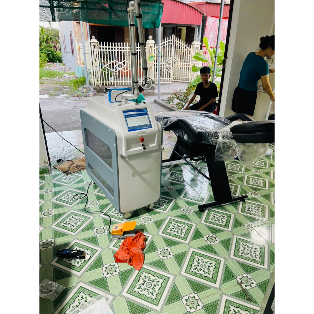 Máy laser Picoway, máy trục khuỷu xóa xăm, xóa tàn nhang chính hãng bảo hành 24 tháng