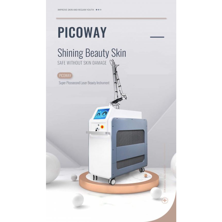 Máy laser Picoway, máy trục khuỷu xóa xăm, xóa tàn nhang chính hãng bảo hành 24 tháng