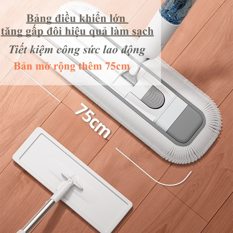 Cây lau nhà phun sương bản cỡ lớn 55CM lau sạch mọi ngóc ngách mẫu mới 2023